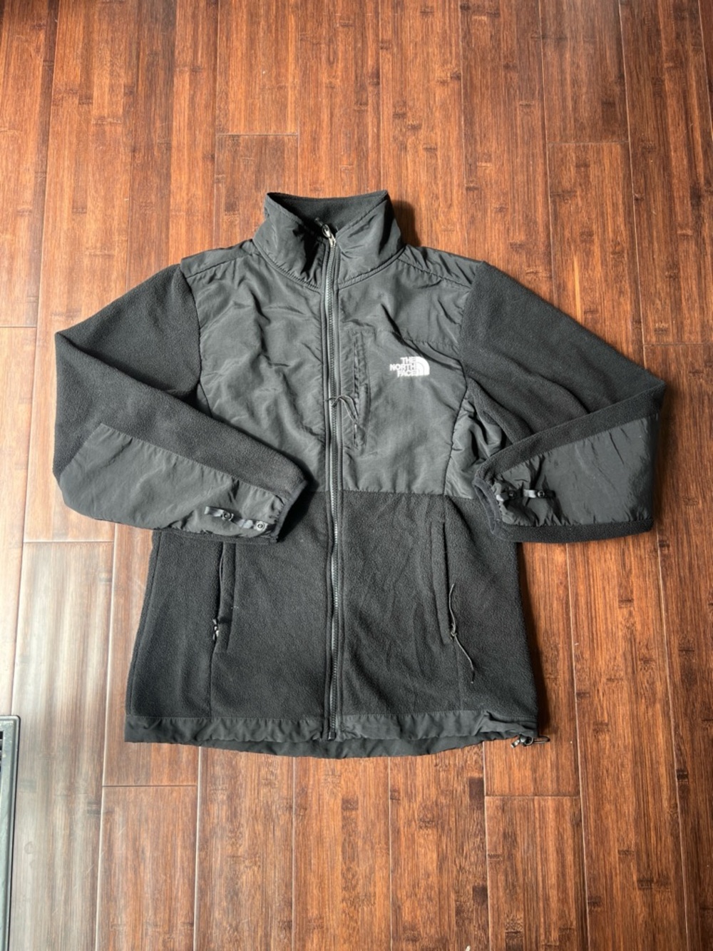 Women’s North Face Black Fleece Full Zip Funnel Neck Jacket XL Midlayer Liner